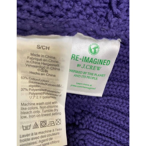 J. Crew Diagonal Chunky Cable Knit Sweater Size Small NWT - Picture 5 of 6